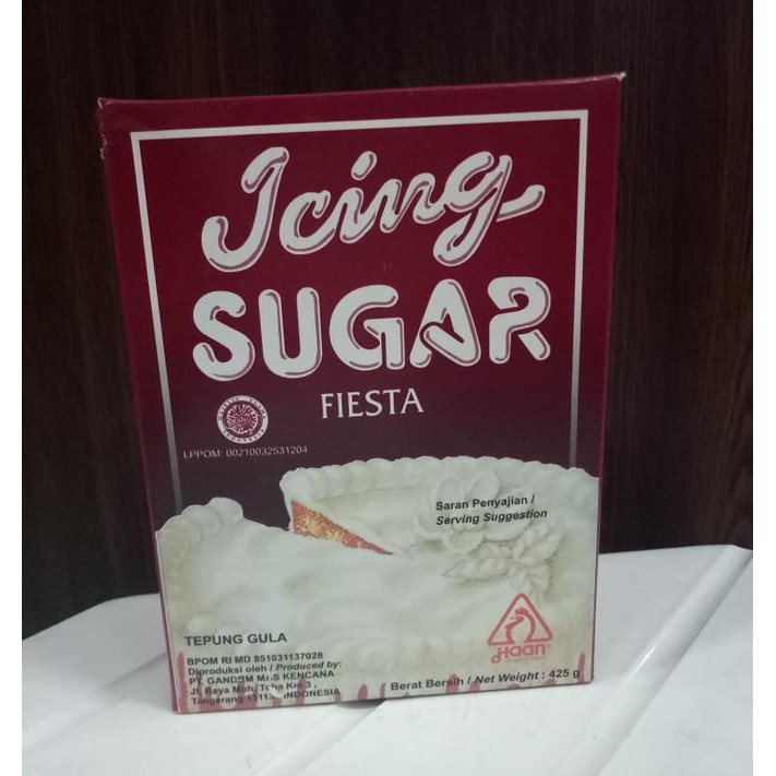 

31.87-Kue- Haan Icing Sugar Fiesta 425Gram - Bubuk Gula Halus Serba Guna -Terlengkap-Termurah-