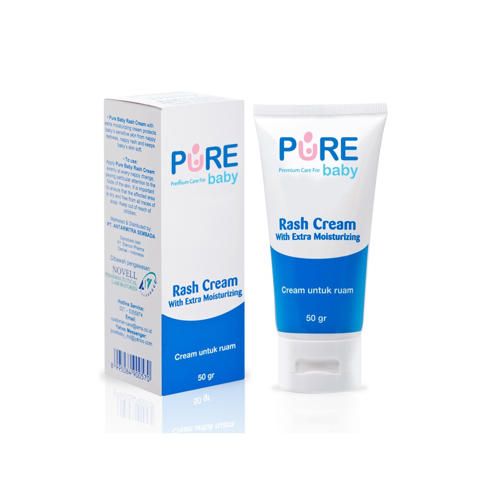 Pure Baby Rash Cream 50 gr / Krim Anti Ruam Bayi / Baby Cream / Pure BB Rash Cream