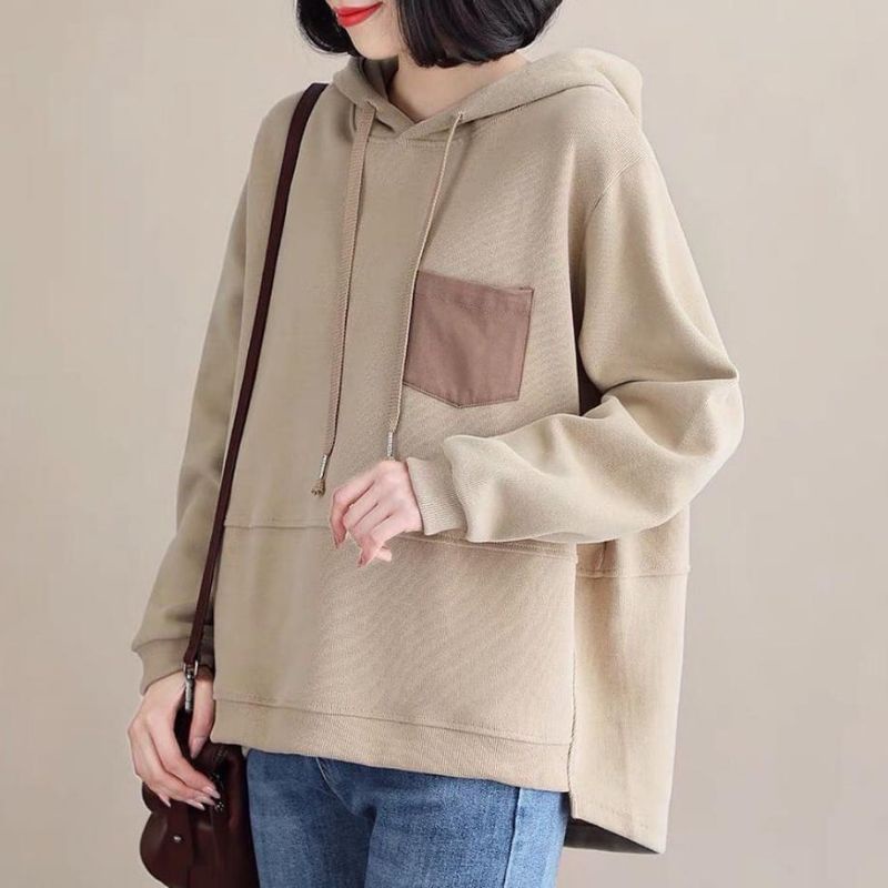 SWEATER HOODIE WANITA / SWEATER MOCHA POCKIE HODIE WANITA KOREAN STYLE / SWEATER HOODIE PRIA WANITA TERBARU