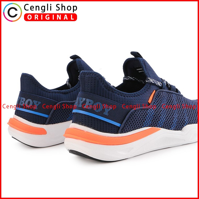 SEPATU PLAYBOY ORIGINAL SNEAKER CASUAL KETS PRIA TERBARU BIRU NAVY PL0