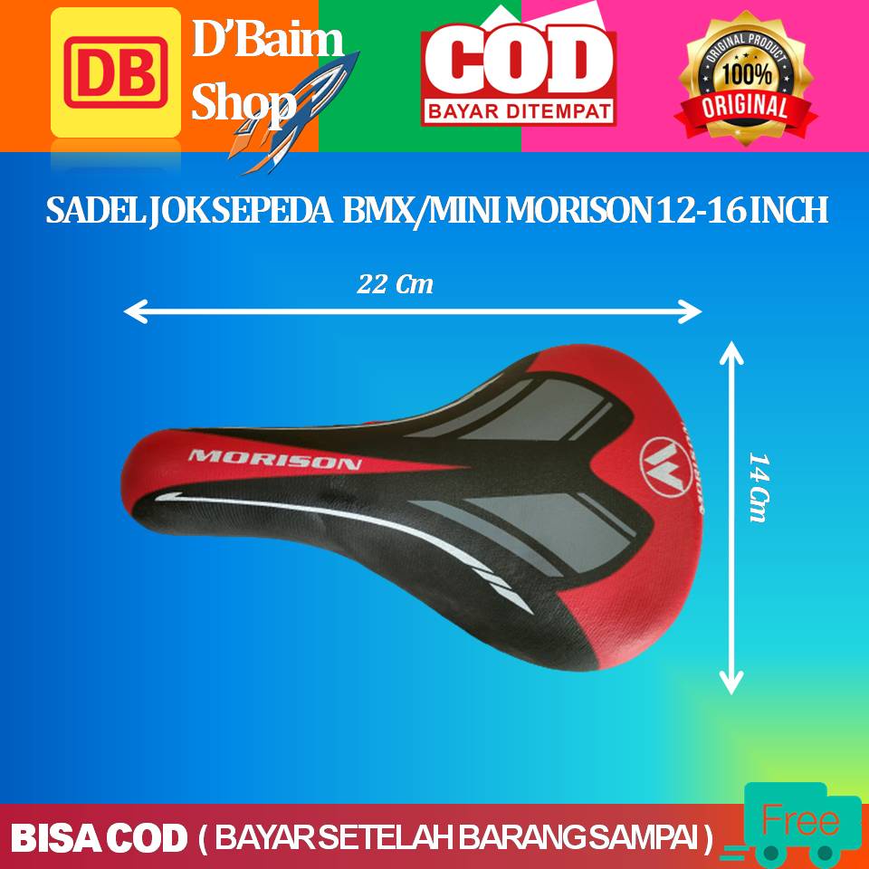 Sadel Jok Sepeda BMX Morison 12 Inch - 16 Inch Sadel Jok Sepeda Murah