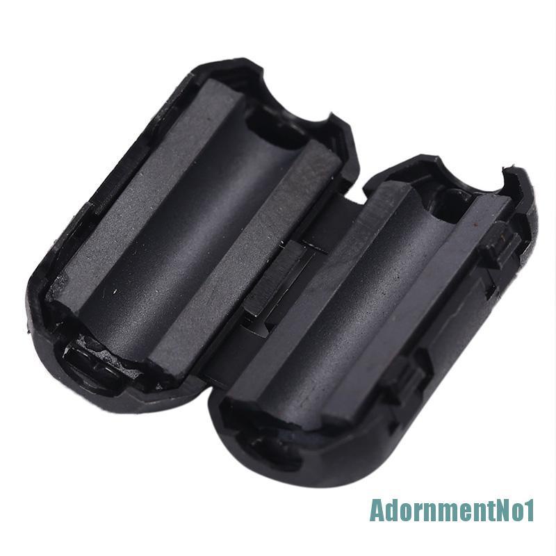 (AdornmentNo1) 2pcs Klip-on Ferrite Core RFI EMI Diameter 5mm Warna Hitam