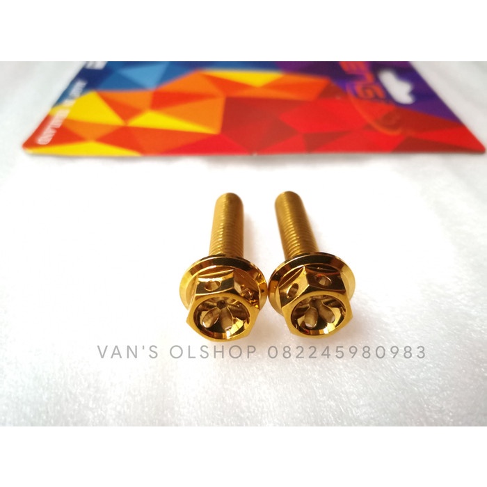 Baut Probolt Gold Untuk Baut Shock Belakang Nmax, Aerox 155 & Xmax 250