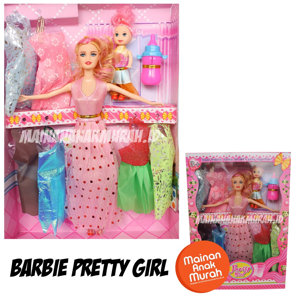 Baju Barbie Sayap Peri Kupu Kupu Fairy Gown Gaun Barbie