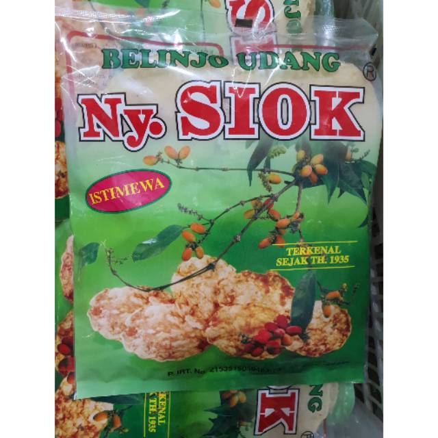 

Emping belinjo udang NY. SIOK 200gr