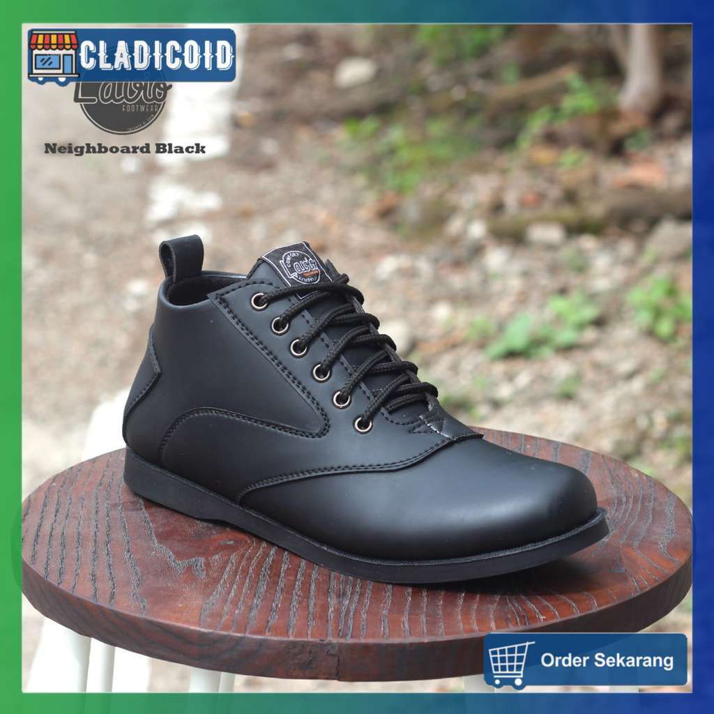 SEPATU FORMAL PRIA ORIGINAL HITAM BEST SELLER COCOK UNTUK MENGAJAR, KULIAH SANTAI LAVIO NEIGHBOARD