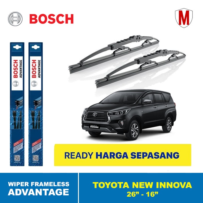 WIPER BLADE MOBIL INNOVA REBORN BOSCH ADVANTAGE 26&quot; - 16&quot; ORIGINAL