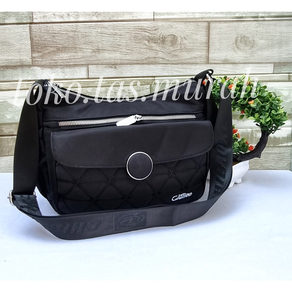 TAS SELEMPANG WANITA IMPORT CHIBAO BORDIR 2060#