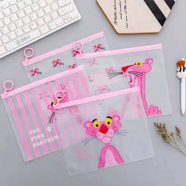 Zipper Bag Dompet Kecil Serbaguna Unicorn Pink Panther