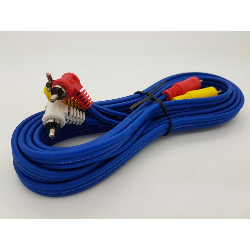 Kabel RCA 3 K 3 Male Merk KITANI ( Cable RCA ) Panjang 3m
