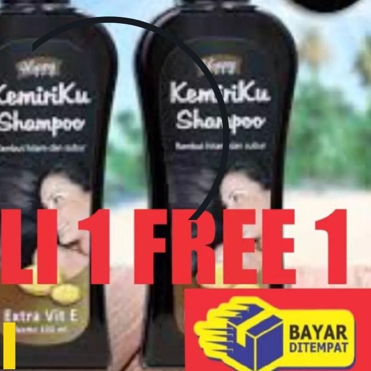 ™ ( BELI 1 GRATIS 1 ) SHAMPO PENGHITAM RAMBUT , HAPPY KEMIRIKU SHAMPOO / SAMPO / Shampo kemiri happy