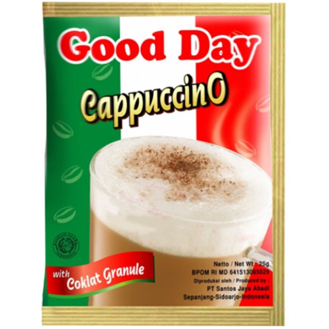 

GoodDay CAPPUCCINO 25GR isi 10 SACHET