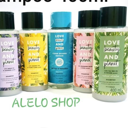 ֍ Love beauty and planet shampoo 400ml tea tree oil & vetiver shampo ◘