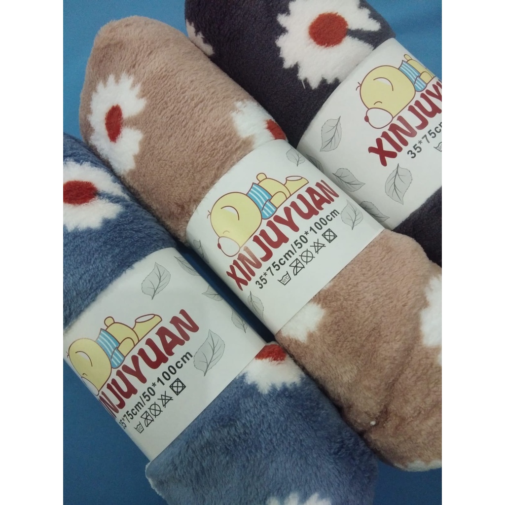 Handuk Microfiber XINJUYUAN motif bunga
