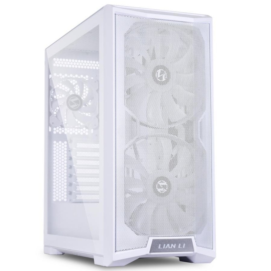 Casing LIAN LI LANCOOL 215 WHITE - SIDE TEMPERED GLASS