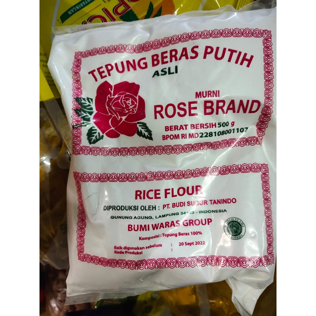 

Tepung Beras Putih " Rose Brand" 500 gr
