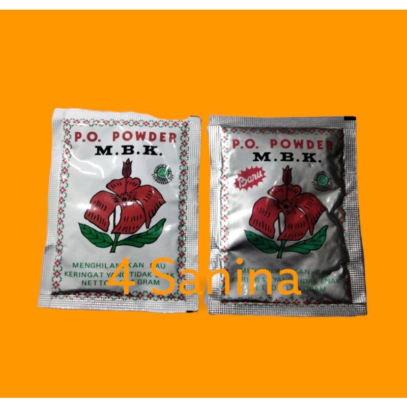 Mbk powder 1 sachet putih &amp; silver / m.b.k powder deodorant/mbk dodoran.