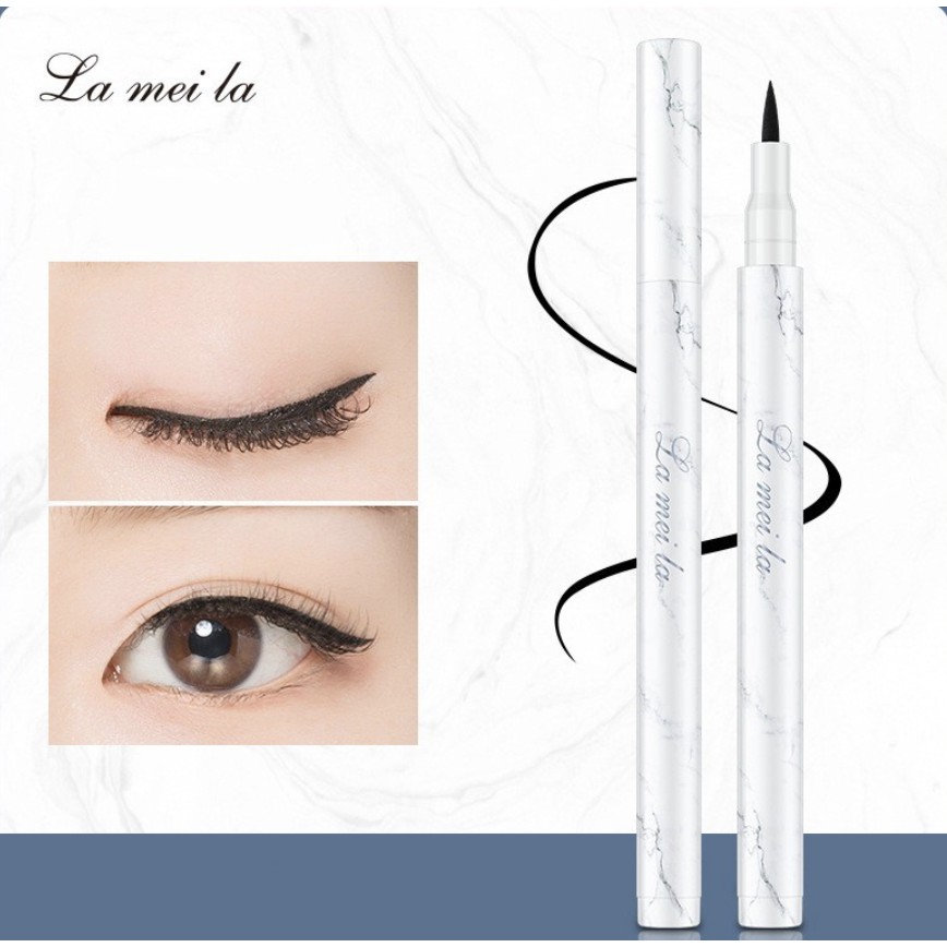 LAMEILA Eyeliner Pensil Cair Profesional Warna Hitam Anti Air Tahan Lama LA009 775