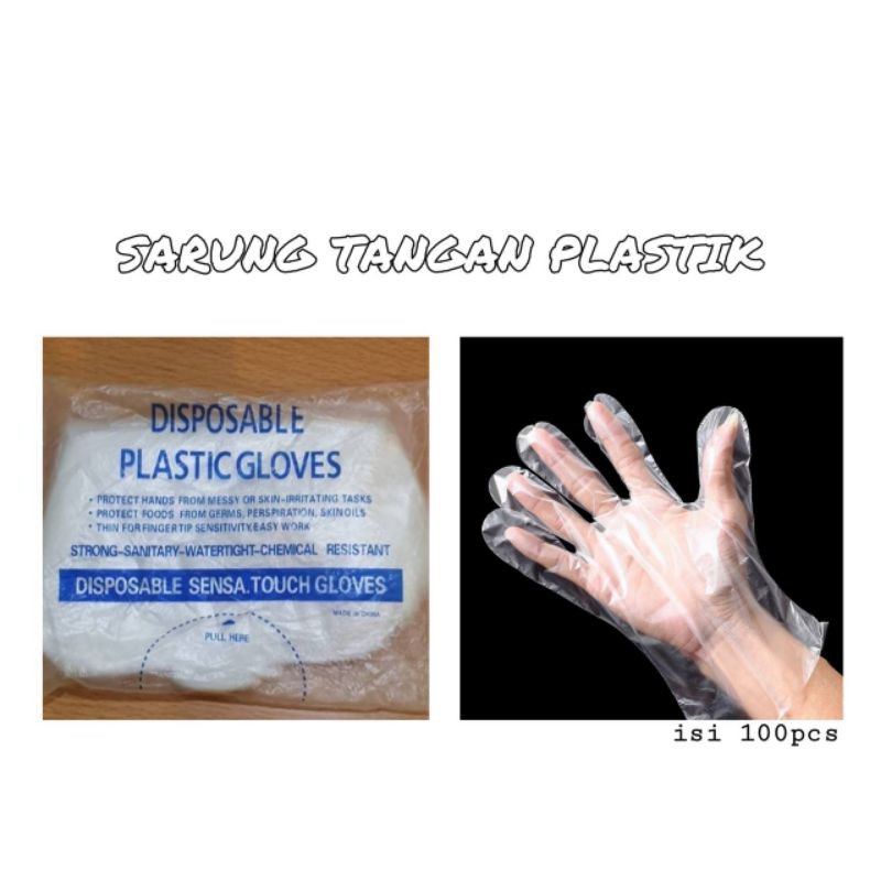 Sarung Tangan Plastik Isi 100