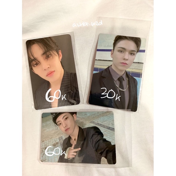 WTS photocard official seventeen scoups seungcheol your choice (other side) hoshi soonyoung vernon h