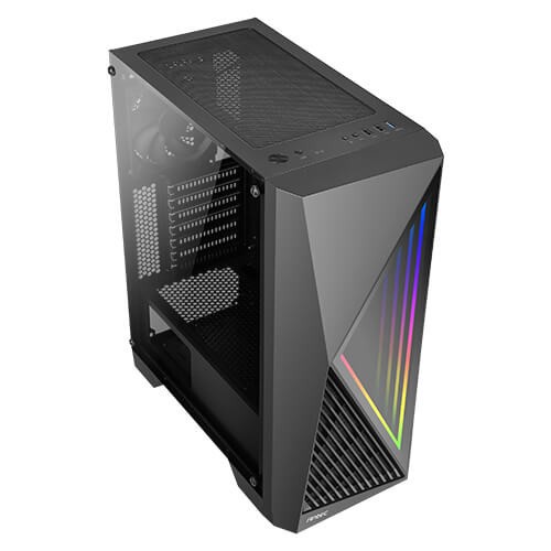 Casing Antec NX280 - ATX Gaming Case - Mesh &amp; Geometric Diamond