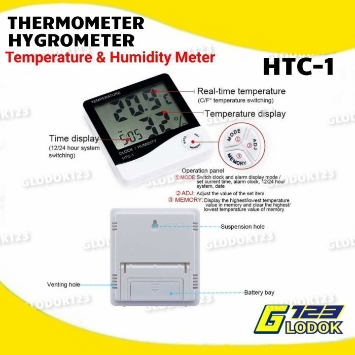 Thermometer Suhu Temperature Hygrometer Humidity