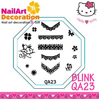 BLINK STAMPING NAIL ART PLATE STAMPING PLATE KODE QA23-QA27