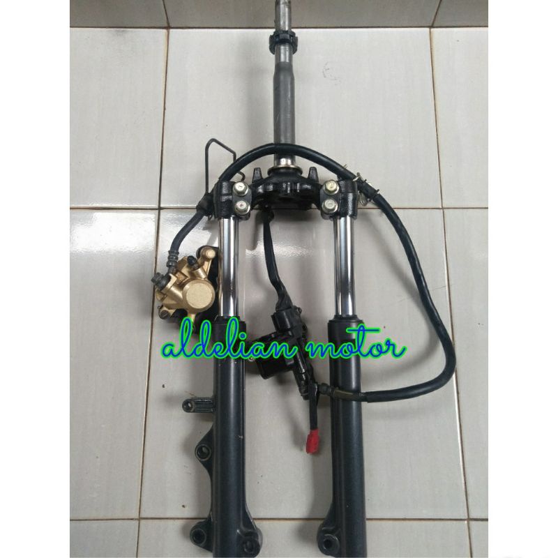 shock sok depan cakram segitiga set jupiter z1 pnp vega new
