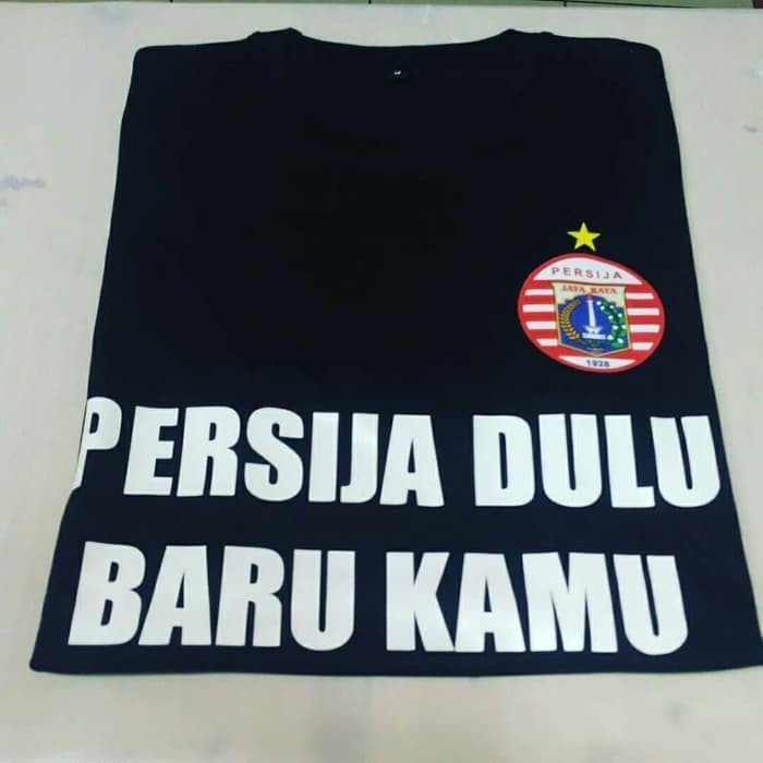 KAOS BAJU COMBED 30S PERSIJA DULU BARU KAMU LOGO PERSIJA
