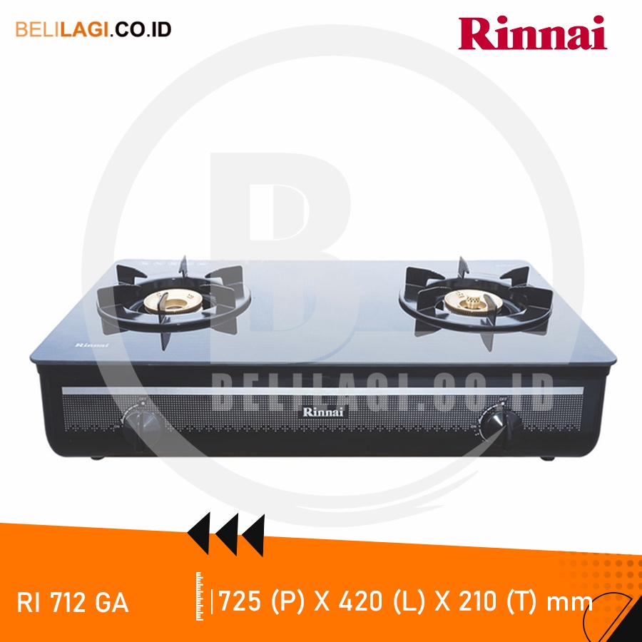 Jual Rinnai Kompor Ri 712 Ga B Black Shopee Indonesia