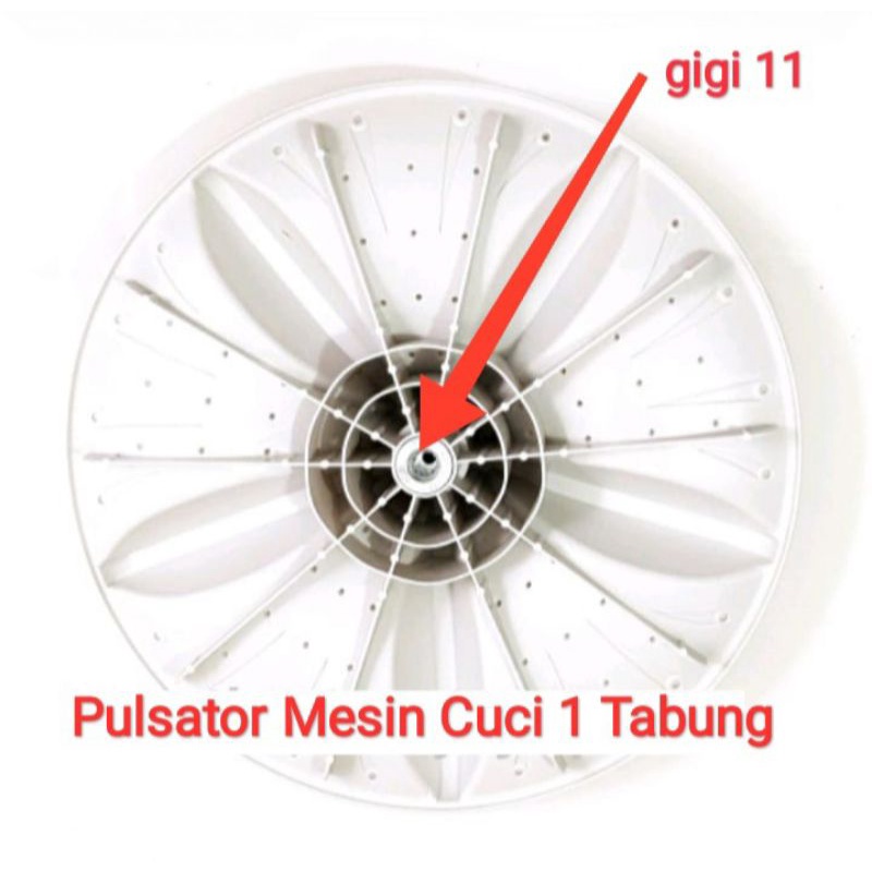 Pulsator Mesin Cuci Sharp 1 Tabung Diameter 36 Cm gigi 11 Puli Stator Mesin Cuci 1 Tabung