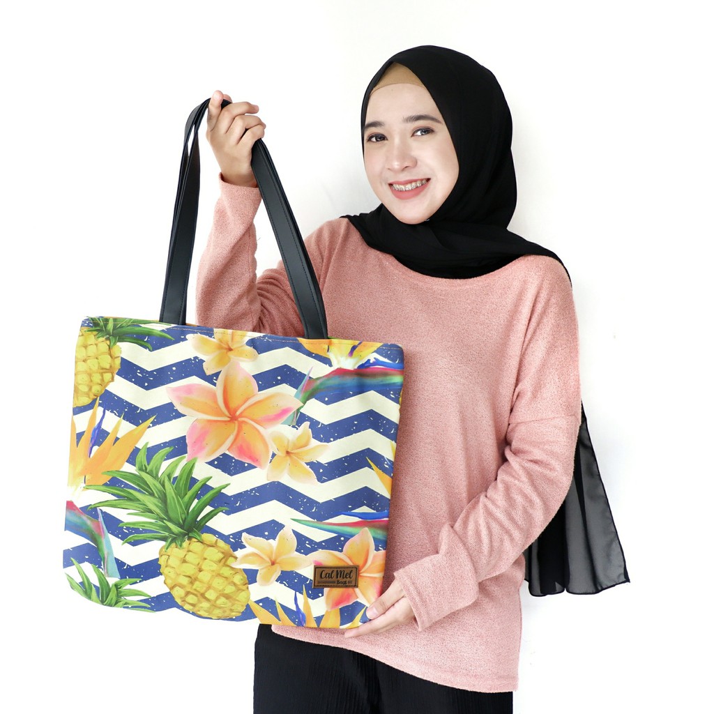 Tas Totebag Calmel Pineapple