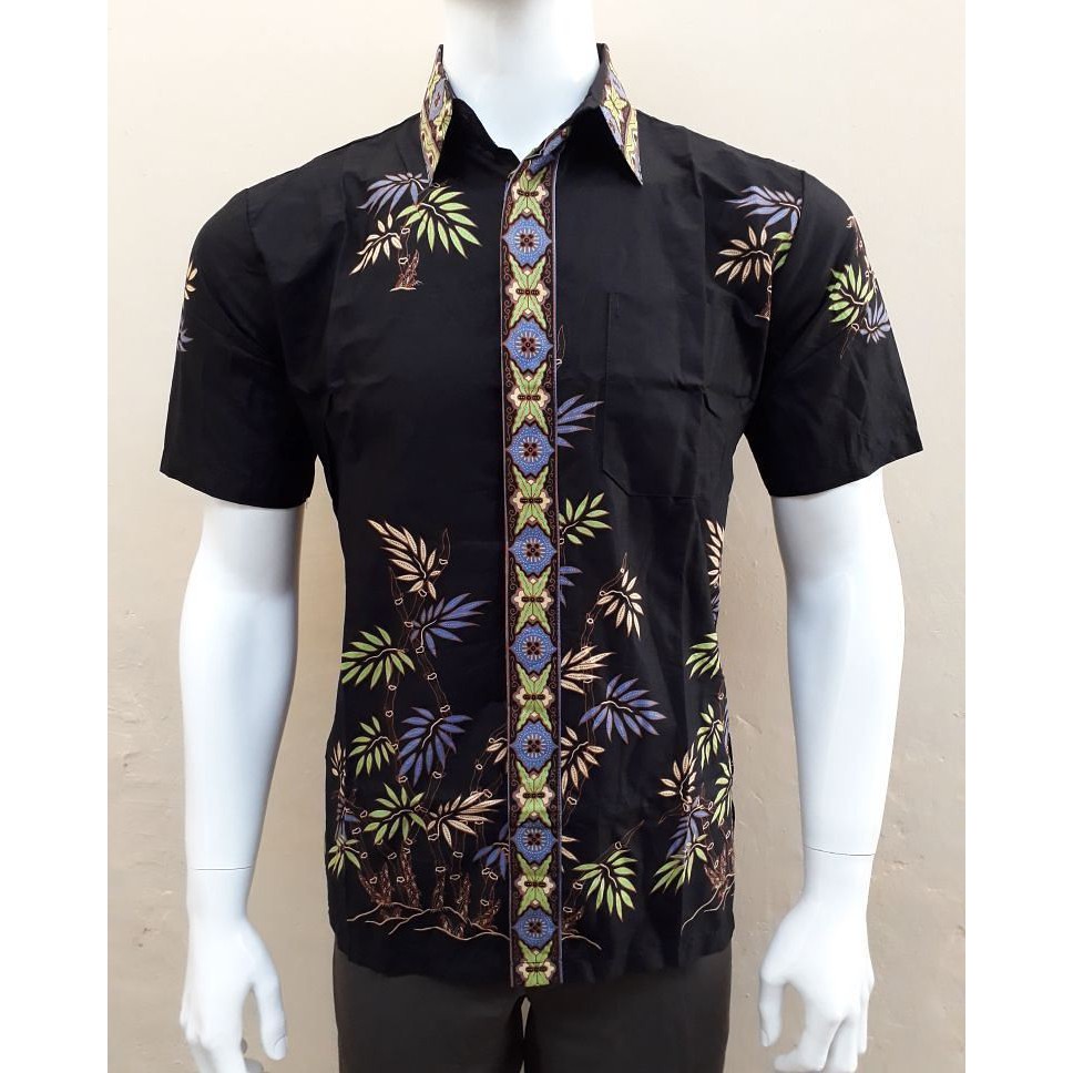 KEMEJA BATIK DAUN BAMBU