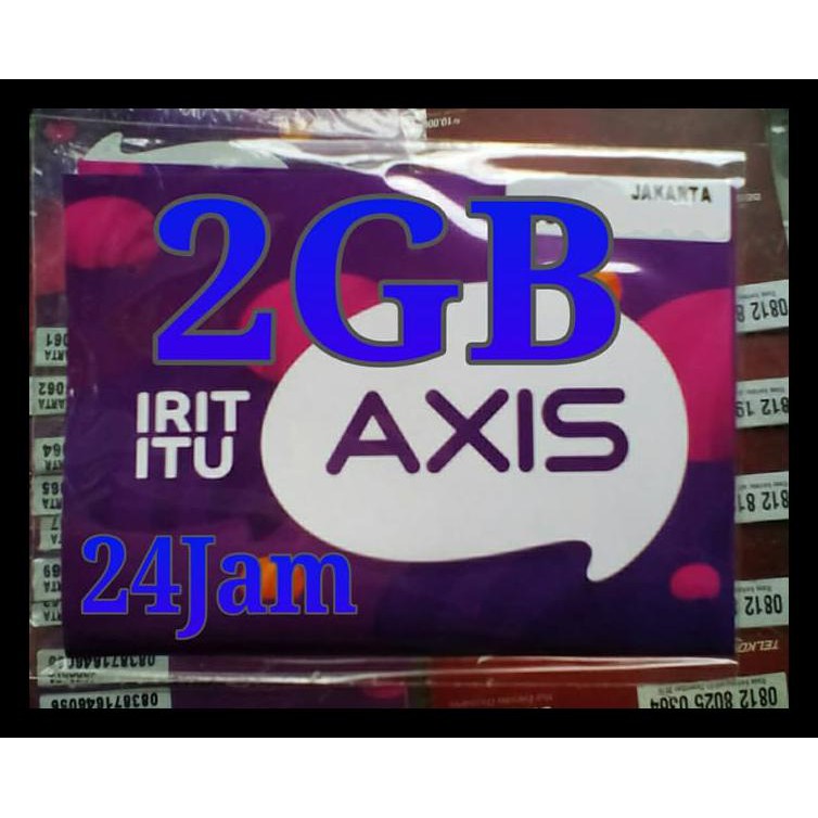 PERDANA AXIS 2GB KUOTA 2 GB 24 JAM NEW