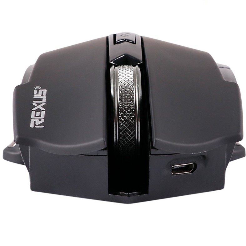 Trend-Rexus RX-108 Mouse Gaming Wireless Rechargerable - Hitam