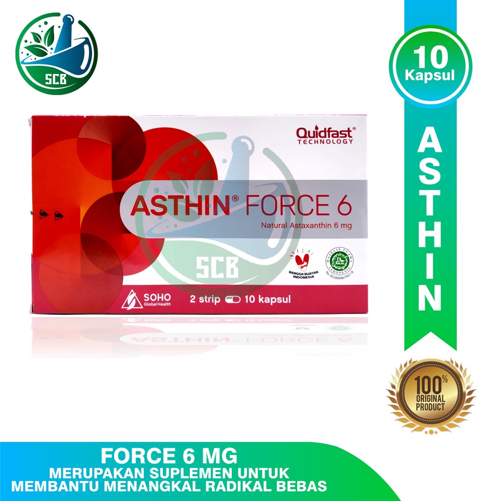 Asthin Force 6 mg Per Strip 10 Kapsul - Daya Tahan Tubuh