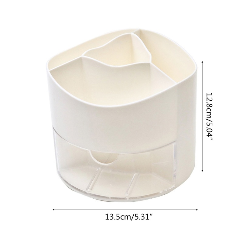 Zzz Ins Tempat Pensil Dengan Laci Bisa Berputar 360 Derajat Untuk Rumah / Kantor