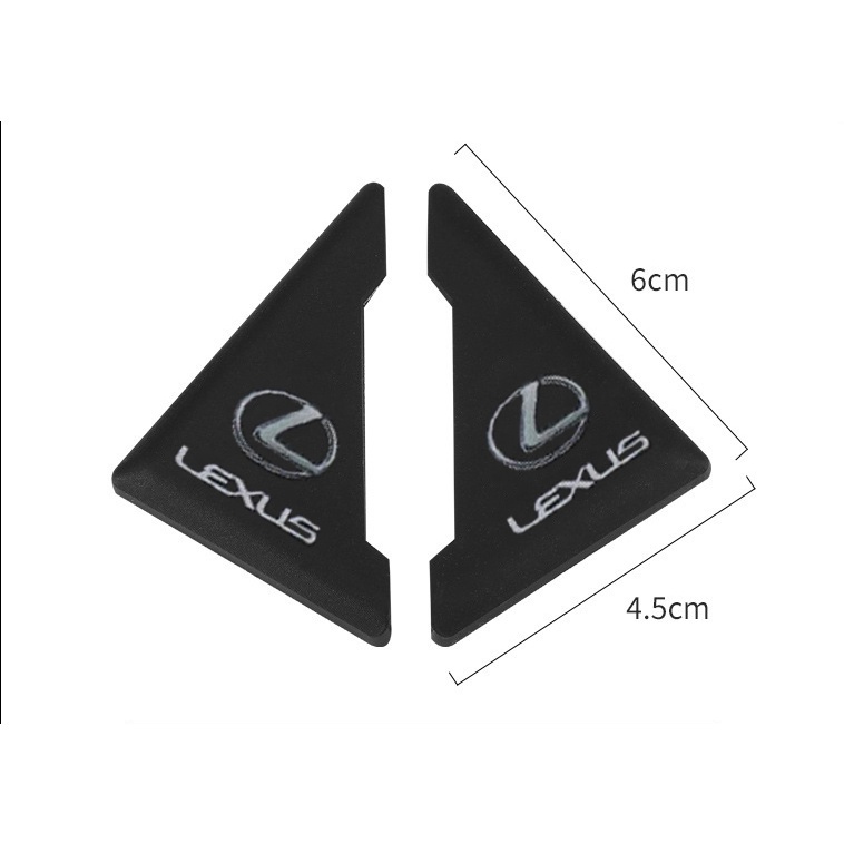 2pcs / SET Stiker Pelindung Sudut Pintu Mobil Anti Tabrakan Untuk Lexus NX ES RX LS UX LM