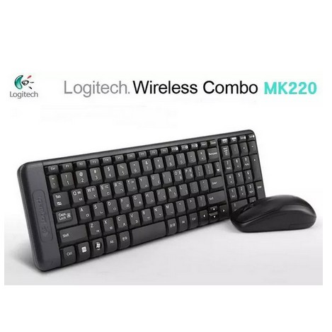 Logitech MK220 / MK-220 /  Combo Black Wireless Keyboard and Mouse