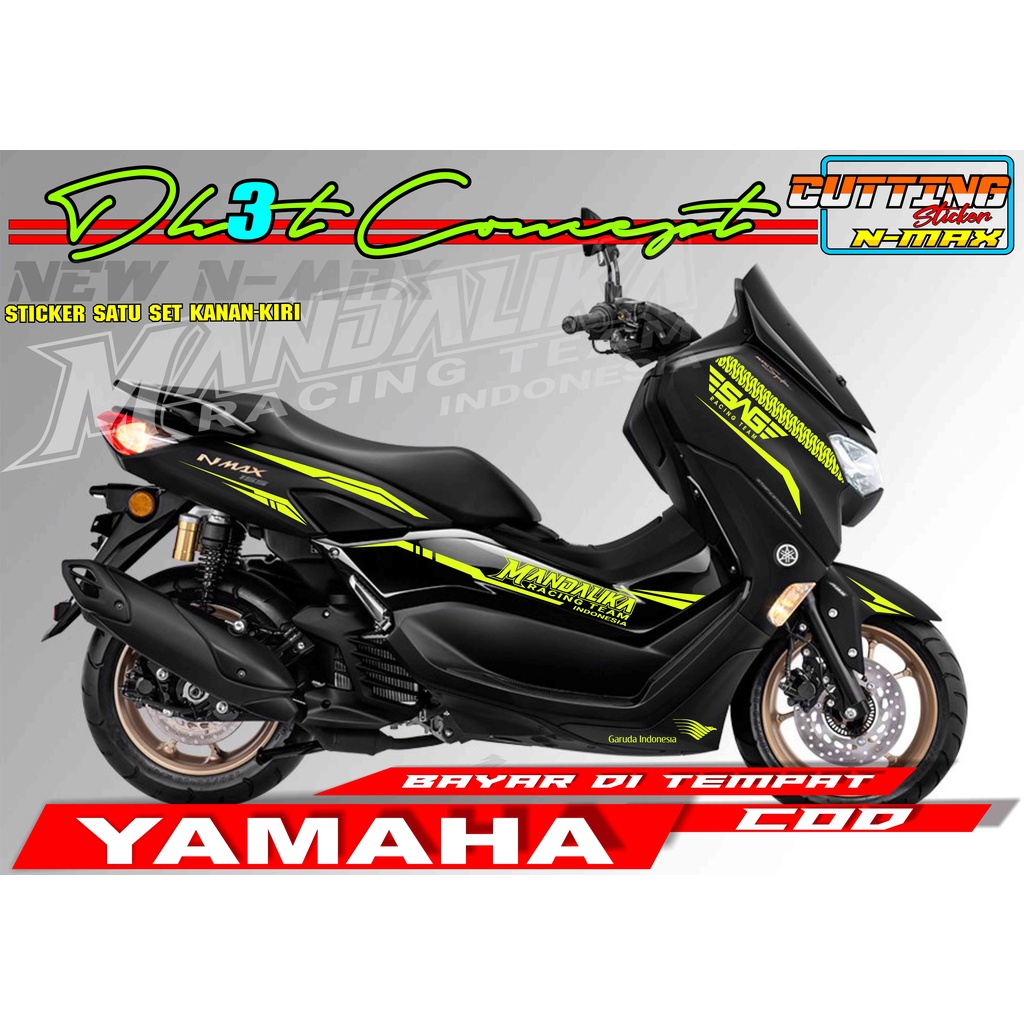 Sticker Nmax New 2021 Mandalika Cutting Sticker Striping