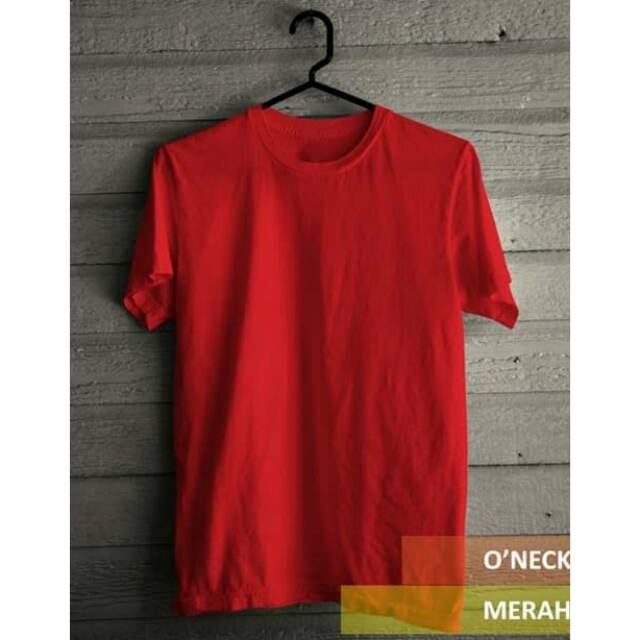  KAOS  POLOS  MERAH CABE Shopee Indonesia