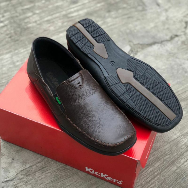 Sepatu Pantofel pria sepatu kulit asli sepatu kasual Pantofel Kulit