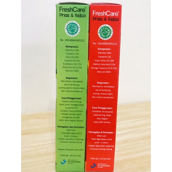 FRESHCARE PRESS &amp; RELAX STRONG HOT 10ML / FRESH CARE MKP MINYAK KAYU PUTIH