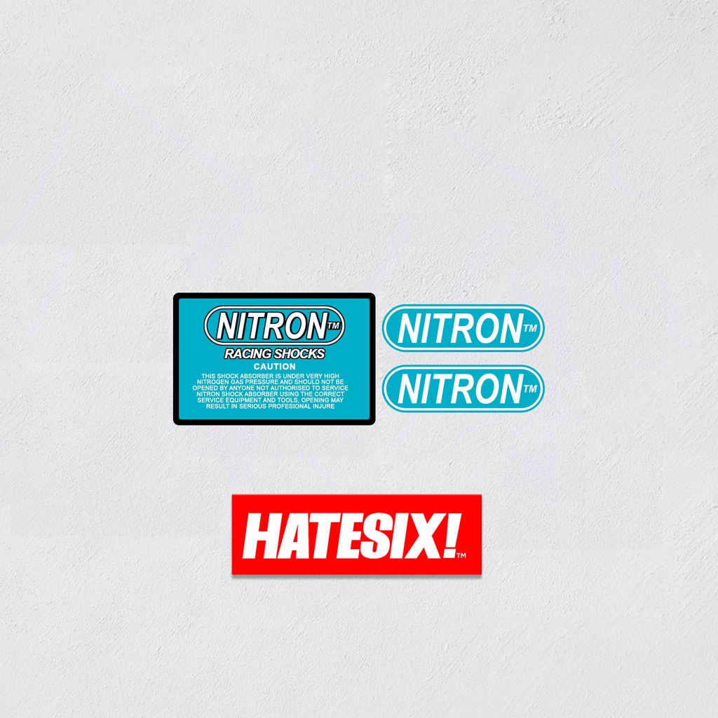 Sticker Decal Showa KTC WP NITRON Racing Suspension Hatesix