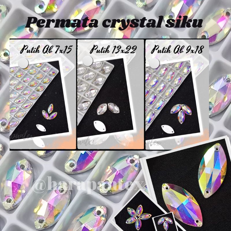 Crystal Siku PPN /Diamond Siku/Permata Kaca Tebal