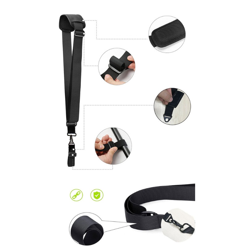 Btsg Strimmer Shoulder Harness Strap Universal String Trimmer Single Shoulder Pad Strap Quick Release Brush Cutter Menggunakan