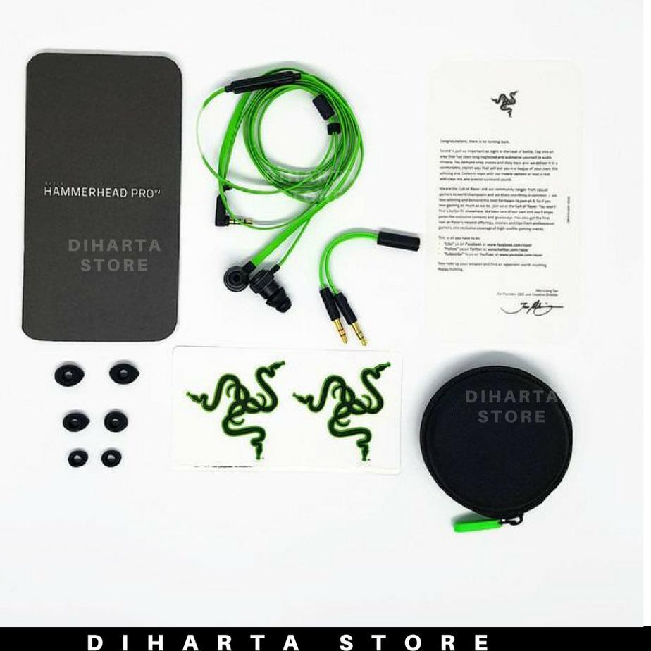 New ם Produk Razer Hammerhead Pro V2 Premium Gaming Earphone To3 Shopee Indonesia