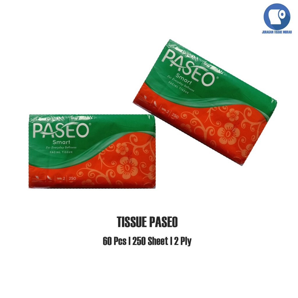 Tissue paseo 250 sheet 2ply