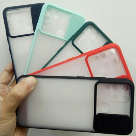 Realme C15 Softcase Case CAMERA SLIDE PROTECTOR Hardcase Casing Realme C15
