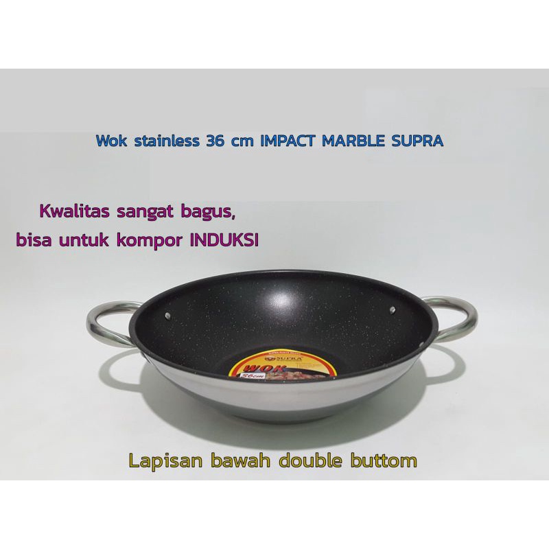 WOK INDUKSI SUPRA / WAJAN PENGGORENGAN / KUALI PENGGORENGAN